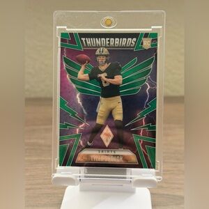 2025 Panini Phoenix - Thunderbirds Tyler Shough #37 Green Winter /75 (RC) CLEAN!